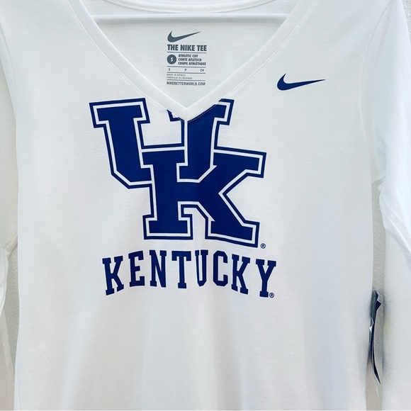 Nike UK Kentucky Wildcats Logo Long Sleeve T-Shirt Small NWT - Picture 2 of 6